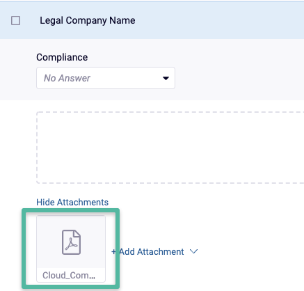 Screenshot of file attached to Entry