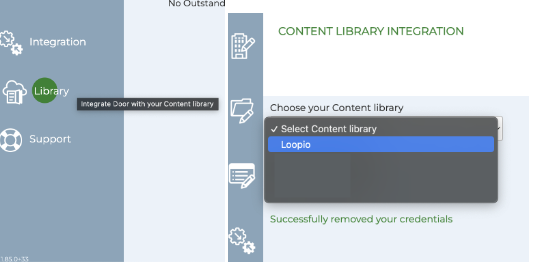 Selecting Loopio in the Door dropdown menu.png