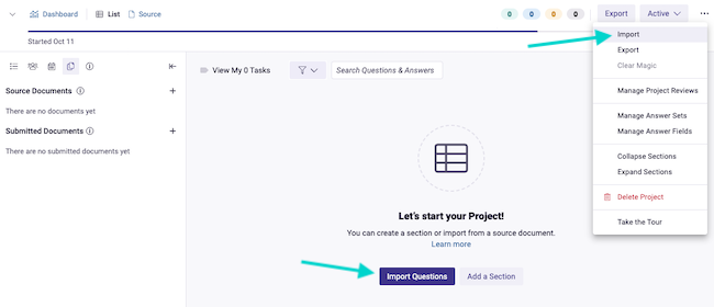 Project Workspace with Import options indicated.png