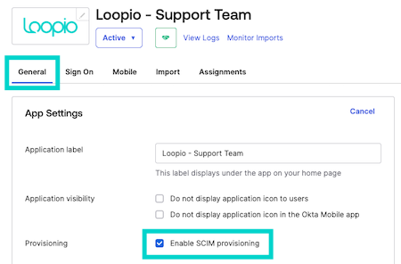 Enable SCIM Provisioning option indicated.png