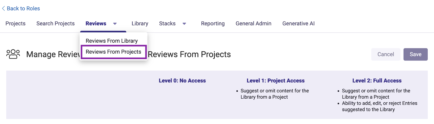 Reviews from Projects Permission Levels.png