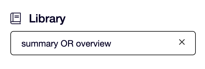 A_screenshot_of_the_Library_search_field_showing_an_OR_search.png