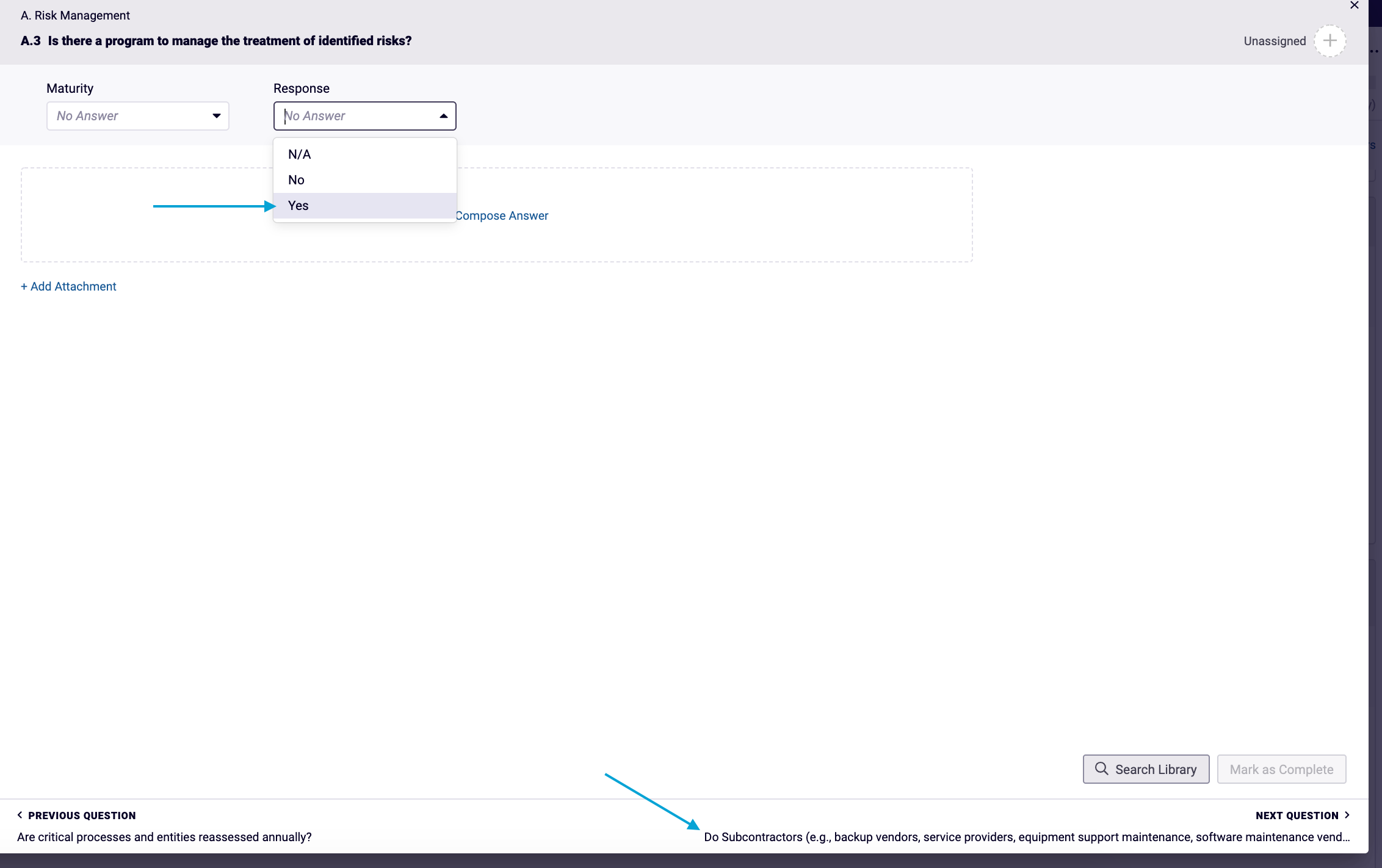 A_screenshot_of_Focus_View_and_Yes_option_being_selected_and_the_next_Question_highlighted.png