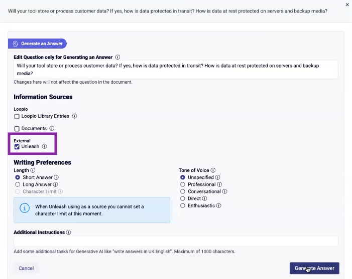 Unleash as an Information Source in Loopio.png