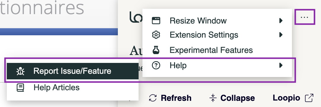 Loopio Extension Report Issue Feedback.png