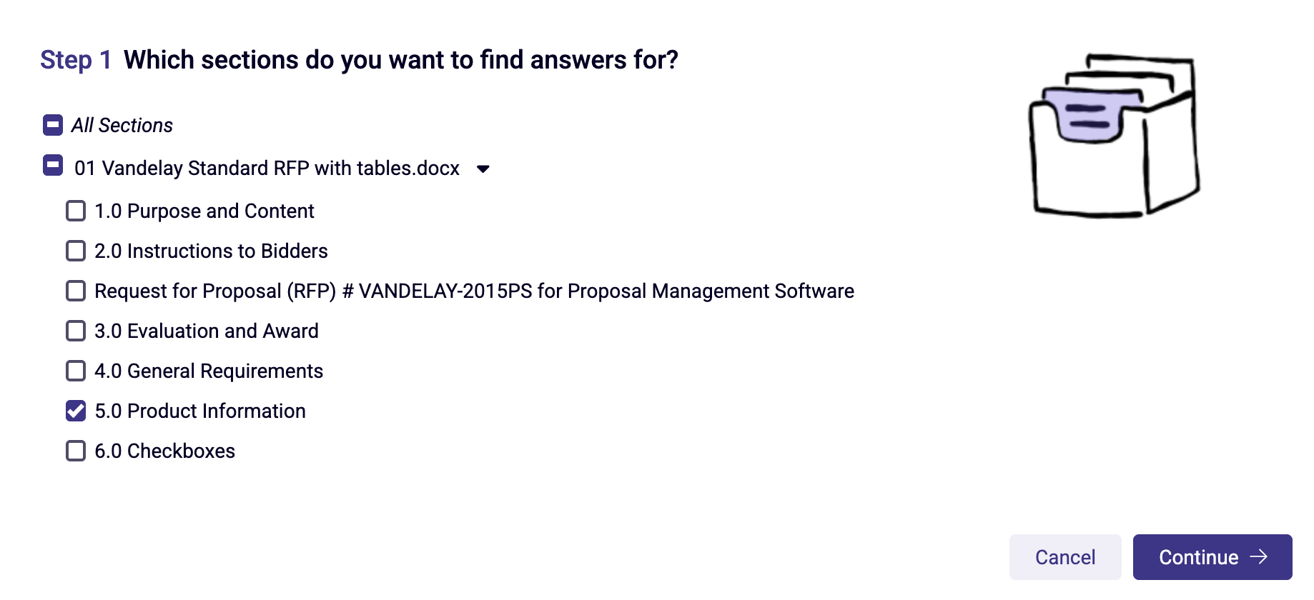 Selected Sections in Automated Answers.png