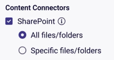 Image showing Content connectors sharepoint as an option.png