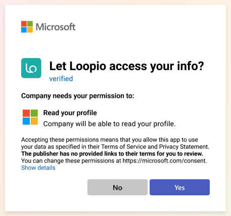 Loopio SharePoint app permissions.png