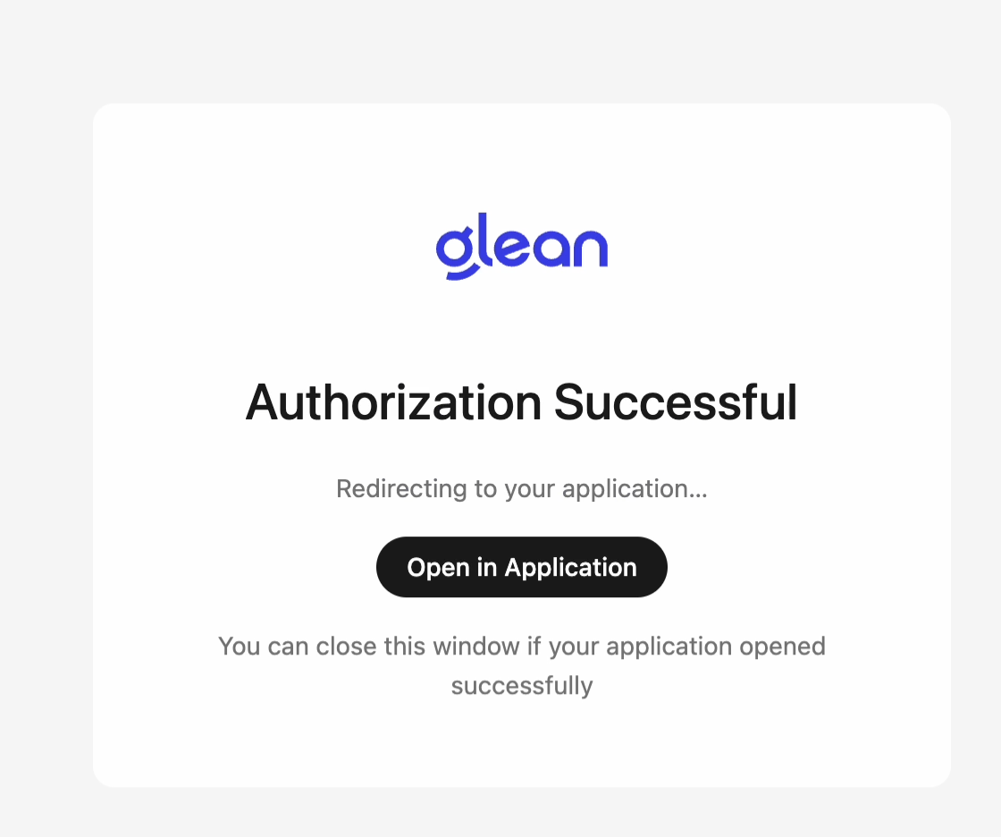 Glean Authorizatiohn Success.png